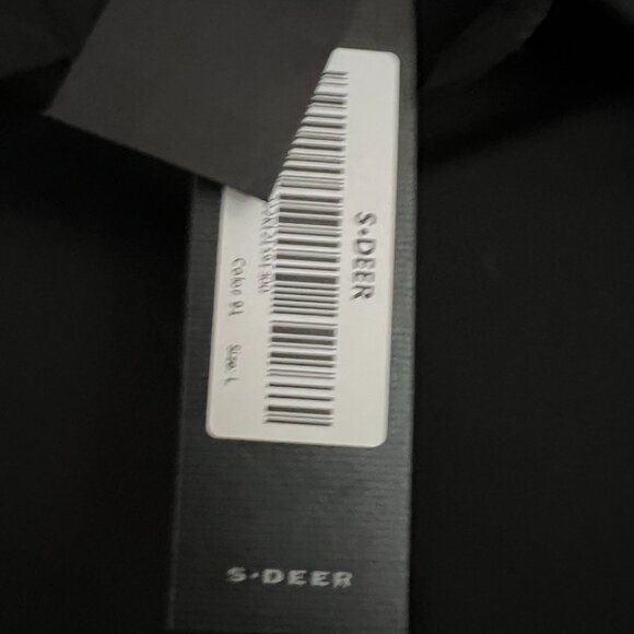 Dropwaist Mesh Sleeve Shirt Mini Dress - Black - POCKETS - Picture 12 of 15